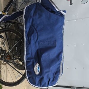 Weatherbeeta Navy Dog Coat with Reflective Trim